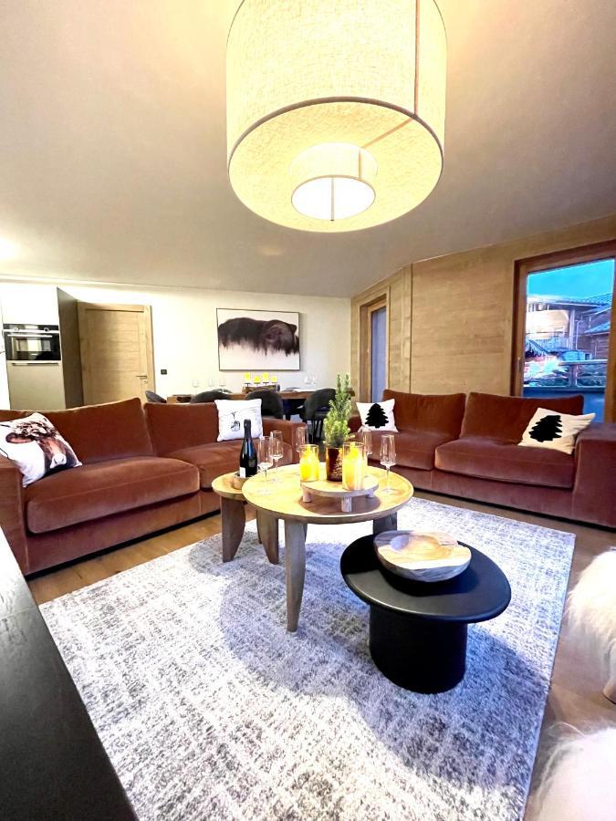 Appartement De Standing Plein Centre Station, 50M Des Pistes レ・ジェ エクステリア 写真